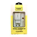 CARICA RETE 2.1A 1USB FAST WHITE + CAVO DATI MICRO/USB 1MT WHITE