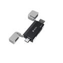 LETTORE DI SCHEDE 2 IN 1 SD/TF HIGH-SPEED USB/TYPE-C 3.0 LEOPAR SERIES