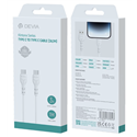 CAVO DATI TYPE-C - TYPE-C 1MT 3A WHITE