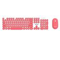 TASTIERA MULTIMEDIALE 105 + MOUSE WIRELESS PINK