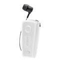 AURICOLARE BLUETOOTH MONO BHCLIP RETRATTILE WHITE