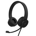 CUFFIA CON MICROFONO E TASTO RISPOSTA SWHEADSETBK BLACK