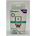 CARICA RETE PD 20W SMALL 1TYPE-C + 1USB WHITE