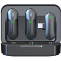MICROFONO DOPPIO WIRELESS C/ RICEVITORE TYPE-C