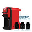 MACCHINA DA CAFFE' ICP310 3IN1 NESPRESSO-DOLCEGUSTO-ESA44-BEV. FREDDE 0,6L RED