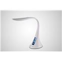LAMPADA LED DA TAVOLO LL 406 MULTIFUNZIONE FLESSIBILE LUCE SVEGLIA/DATA/TEMP/USB WHITE