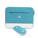 BUNDLE CUSTODIA SLEEVE NOTEBOOK 16" + MOUSE WIRE LIGHT BLUE