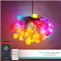 LUCI DECORATIVE SMART A CATENA 66 SFERE RGB-IC OUTDOOR Wi-Fi+ BLUETOOTH 10MT