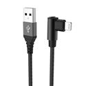 CAVO DATI LIGHTNING MFI - USB 1MT CONN. L NYLON BLACK