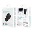 CARICA RETE PD 20W 1TYPE-C + 1USB UNIVERSAL TRAVEL SMALL BLACK