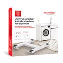 SUPPORTO LAVATRICE/ASCIUGATRICE UNIV. ANTIVIBRAZIONE WHEEL WASH SLIM CON RUOTE