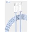 CAVO DATI TYPE-C - TYPE-C 1MT 60W PD COTTON BLUE