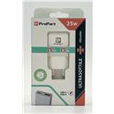 CARICA RETE PD 25W SMALL 1TYPE-C + 1USB ULTRASLIM WHITE