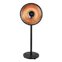 STUFA ELETTICA FIBRA DI CARB. C/VENTILATORE SOLE MIO 1000W BLACK