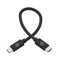 CAVO DATI TYPE-C - TYPE-C 0,30MT 60W COTTON CABLE BLACK