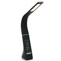 LAMPADA LED DA TAVOLO LL 407 MULTIFUNZIONE FLESSIBILE TOUCH/SVEGLIA/DATA/TEMP. BLACK