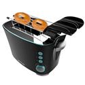 TOSTAPANE ELETTRICO CON DOPPIA PINZA 7 LIVELLI + RACC. BRICIOLE NERO