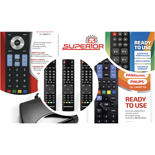 SUPERIOR TELECOMANDI UNIVERSALI PER TV PROGRAMMABILI
