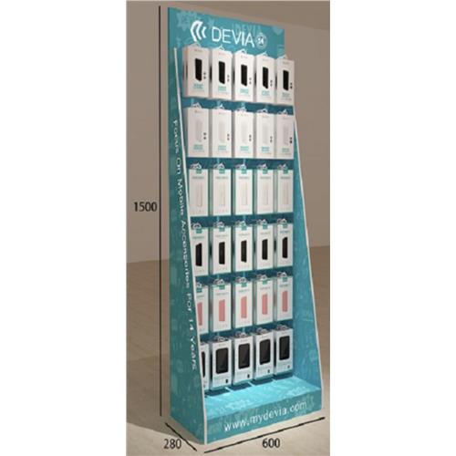 ESPOSITORE DA TERRA PRESSATO 60/28/150CM 30 GANCI